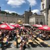 Salzburger Festspiele 2018 strax innan brassbandets spelning.