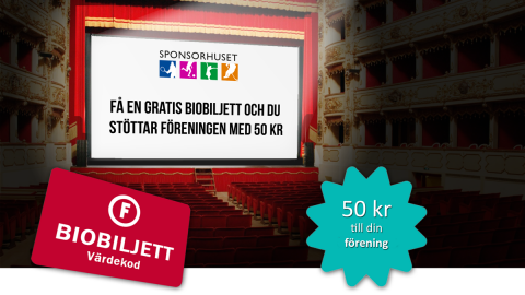 Få en biobiljett när du sponsrar Limhamns Brassband via Sponsorhuset