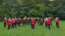 Limhamns Brassband i Hammars Park 2021-09-11